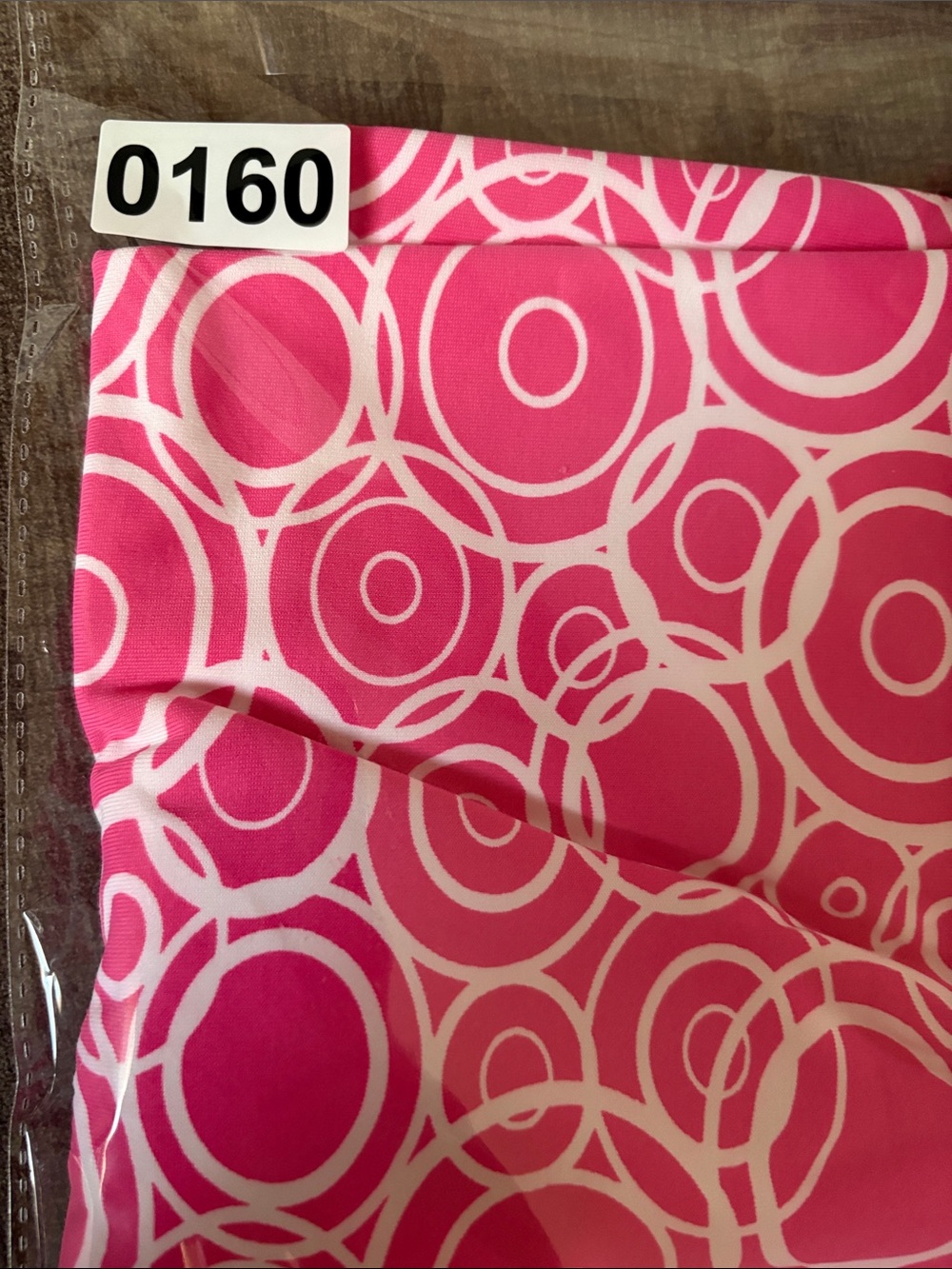Lulu-B Fuchsia Circle Print Mini Dress - Picture 9 of 9